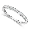 18ct White Gold 0.33ct Diamond Princess Eternity Ring