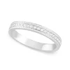 9ct White Gold 0.10ct Diamond Dot 2.5mm Ladies' Wedding Ring