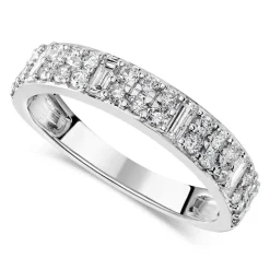 18ct White Gold 0.50ct Diamond Baguette Ring