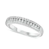 18ct White Gold 0.30ct Diamond Three Row Eternity Ring