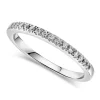 9ct White Gold 0.07ct Diamond Claw Eternity Ring