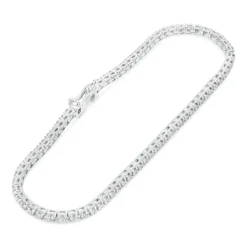 9ct White Gold 1.00ct Diamond Row Tennis Bracelet