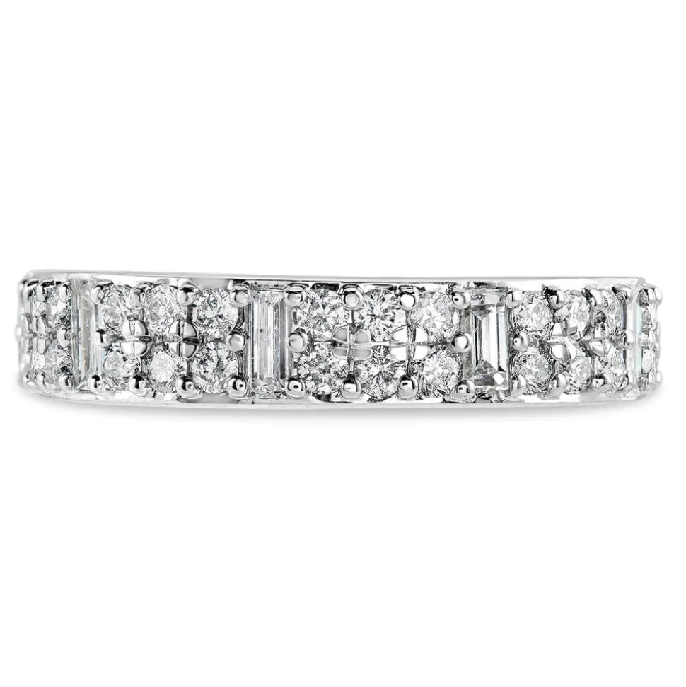 18ct White Gold 0.50ct Diamond Baguette Ring