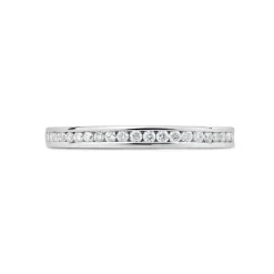 18ct White Gold 0.25ct Diamond 2mm Wedding Ring