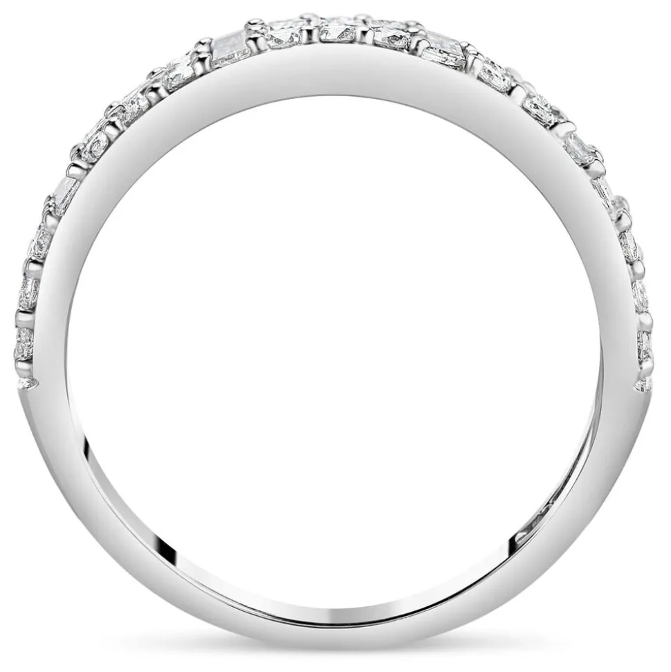18ct White Gold 0.50ct Diamond Baguette Ring