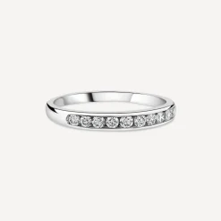 9ct White Gold 0.35ct Diamond Channel Set Eternity Ring