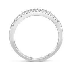 18ct White Gold 0.30ct Diamond Three Row Eternity Ring