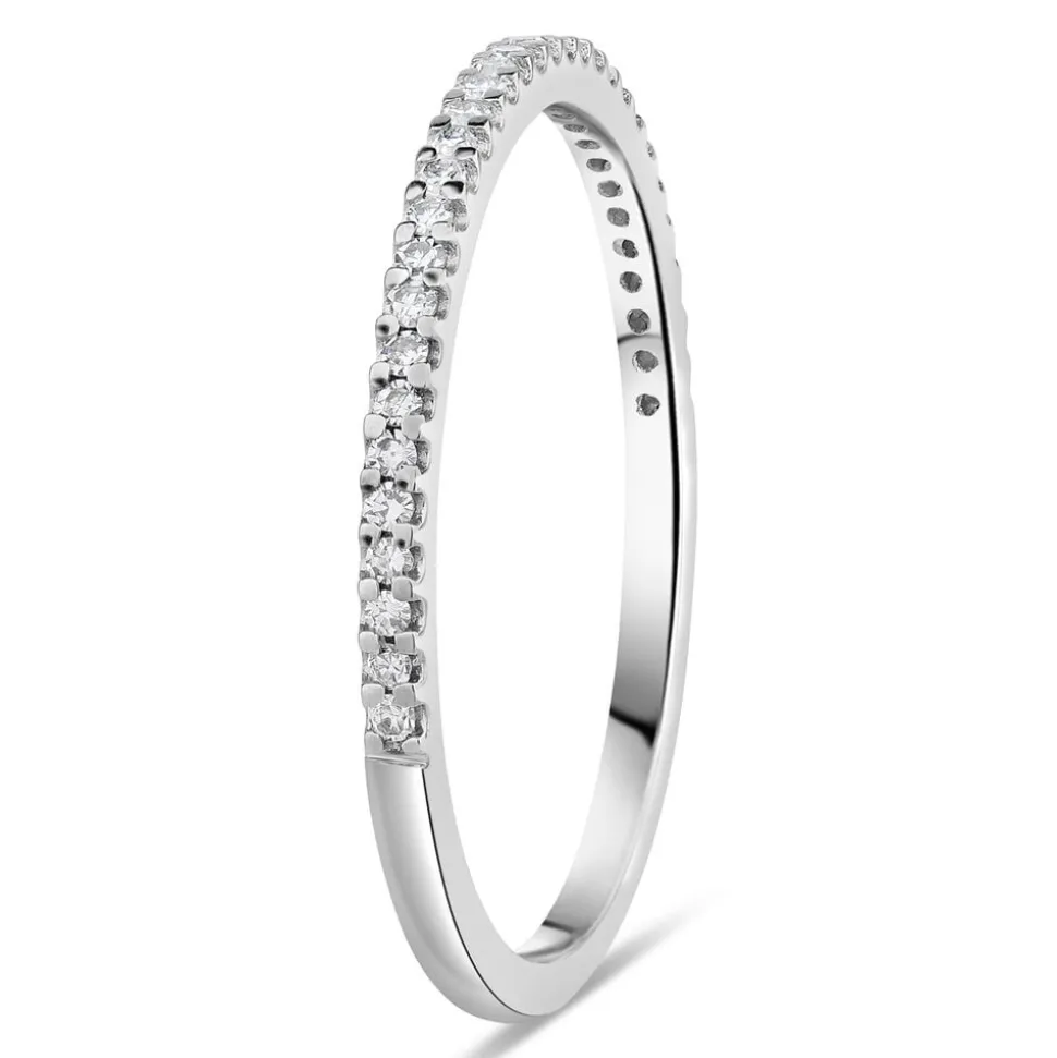 9ct White Gold 0.09ct Diamond Eternity Ring