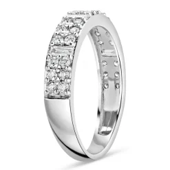 18ct White Gold 0.50ct Diamond Baguette Ring