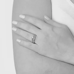 18ct White Gold 0.50ct Diamond Bridal Ring Set