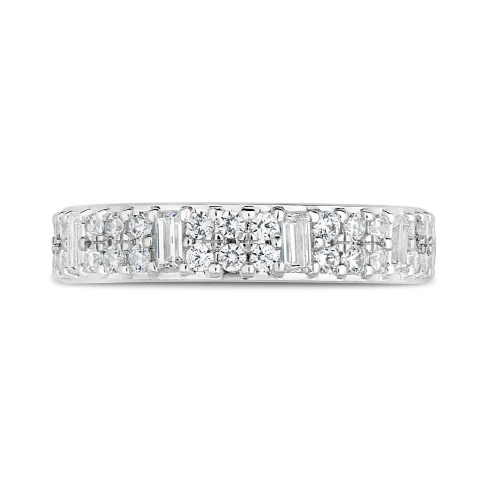 18ct White Gold 0.50ct Diamond Baguette Ring