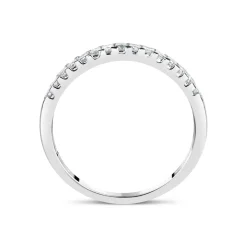18ct White Gold 0.33ct Diamond Princess Eternity Ring