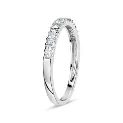 18ct White Gold 0.33ct Diamond Princess Eternity Ring