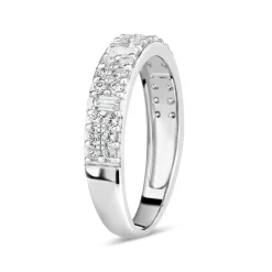 18ct White Gold 0.50ct Diamond Baguette Ring