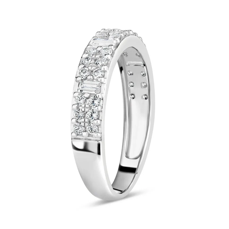 18ct White Gold 0.50ct Diamond Baguette Ring