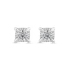9ct White Gold 0.25ct Miracle Plate Diamond Stud Earrings