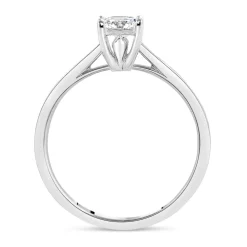 18ct White Gold 0.40ct Princess Diamond Tulip Setting Ring
