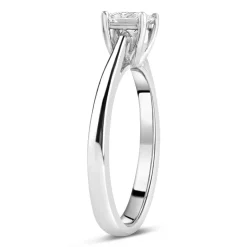 18ct White Gold 0.40ct Princess Diamond Tulip Setting Ring