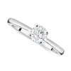 18ct White Gold 0.50ct Round Diamond Tulip Setting Ring