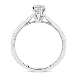 18ct White Gold 0.50ct Round Diamond Tulip Setting Ring