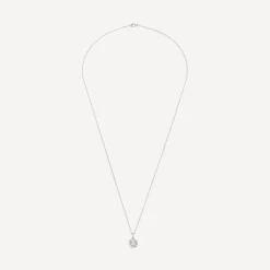 9ct White Gold 0.26ct Square Illusion Diamond Halo Pendant