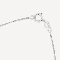9ct White Gold 0.04ct Top Diamond & Freshwater Pearl Pendant