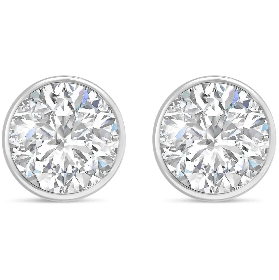 9ct White Gold Cubic Zirconia Stud Earrings