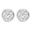 9ct White Gold Cubic Zirconia Stud Earrings