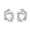 9ct White Gold Cubic Zirconia Stud Earrings