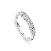 9ct White Gold Diamond Illusion Claw Set 0.25ct Diamond Eternity Ring