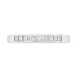 18ct White Gold Diamond 2mm Wedding Ring