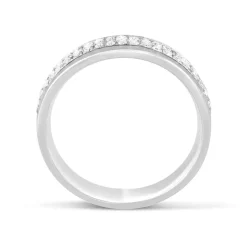 18ct White Gold Diamond 1.5mm Wedding Ring