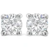 9ct White Gold Diamond Stud Earrings