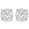 9ct White Gold Diamond Stud Earrings.