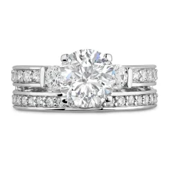 9ct White Gold Dress Ring