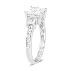 9ct White Gold Dress Ring