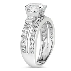 9ct White Gold Dress Ring
