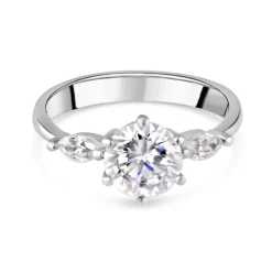 9ct White Gold Dress Ring