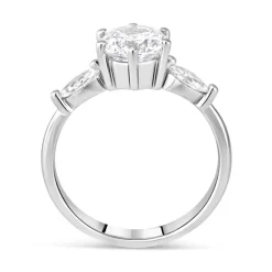 9ct White Gold Dress Ring