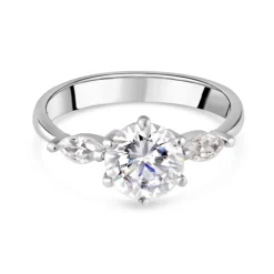 9ct White Gold Dress Ring