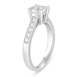 9ct White Gold Engagement Ring