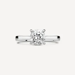 18ct White Gold Lab Grown 1ct Round Brilliant Diamond Engagement Ring