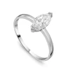 9ct White Gold Marquise Cubic Zirconia Promise Ring