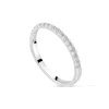 18ct White Gold 1.70mm 0.20ct Diamond Split Claw Wedding Ring
