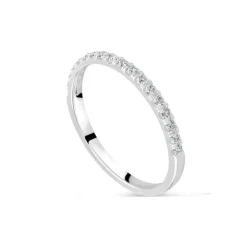 18ct White Gold 1.70mm 0.20ct Diamond Split Claw Wedding Ring