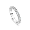 9ct White Gold 3mm 0.75ct Diamond Split Claw Wedding Ring