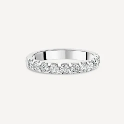18ct White Gold 3mm 0.75ct Diamond Split Claw Wedding Ring