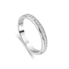 18ct White Gold 2.5mm Diamond Princess Cut Channel Set 0.45ct Wedding Ring