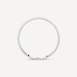 9ct White Gold 4mm Flat Court Wedding Ring