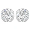 9ct White Gold 5mm Four Claw Cubic Zirconia Stud Earrings